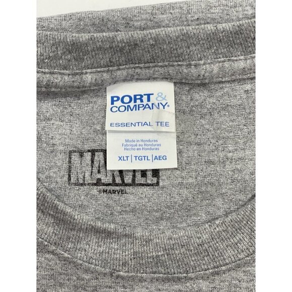 MARVEL The Panther Battle Pose T-shirt‎ Men's XLT Grey Graphics Crew Neck NWT - Picture 4 of 12